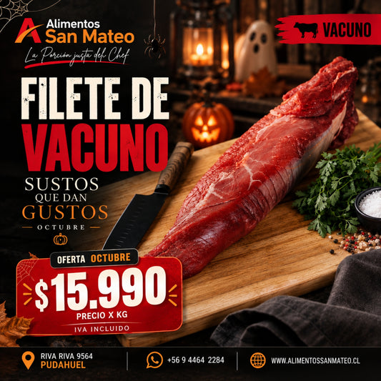 Oferta ! - Filete vacuno $15.990 precio por kg
