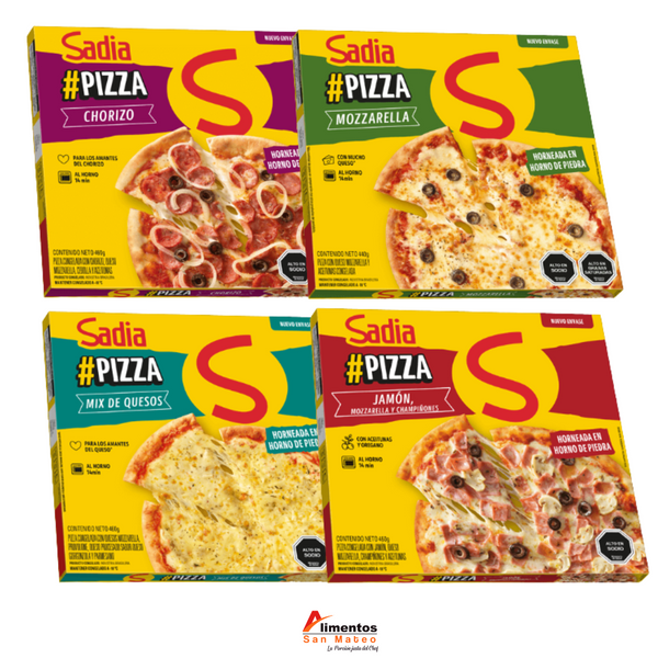 PIZZAS VARIEDADES 440 grs (POR 3 UNIDADES) OFERTA