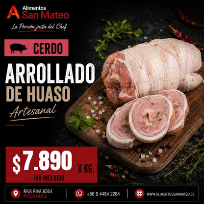 Arrollado de huaso artesanal