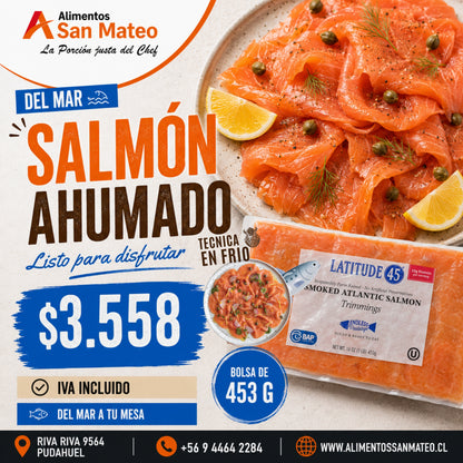 Salmon Ahumado Laminado 453 gr