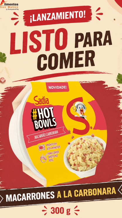 Hot Bowls - Pasta (Precio lanzamiento $ 1.733 c/u compra minima 3 unidades)