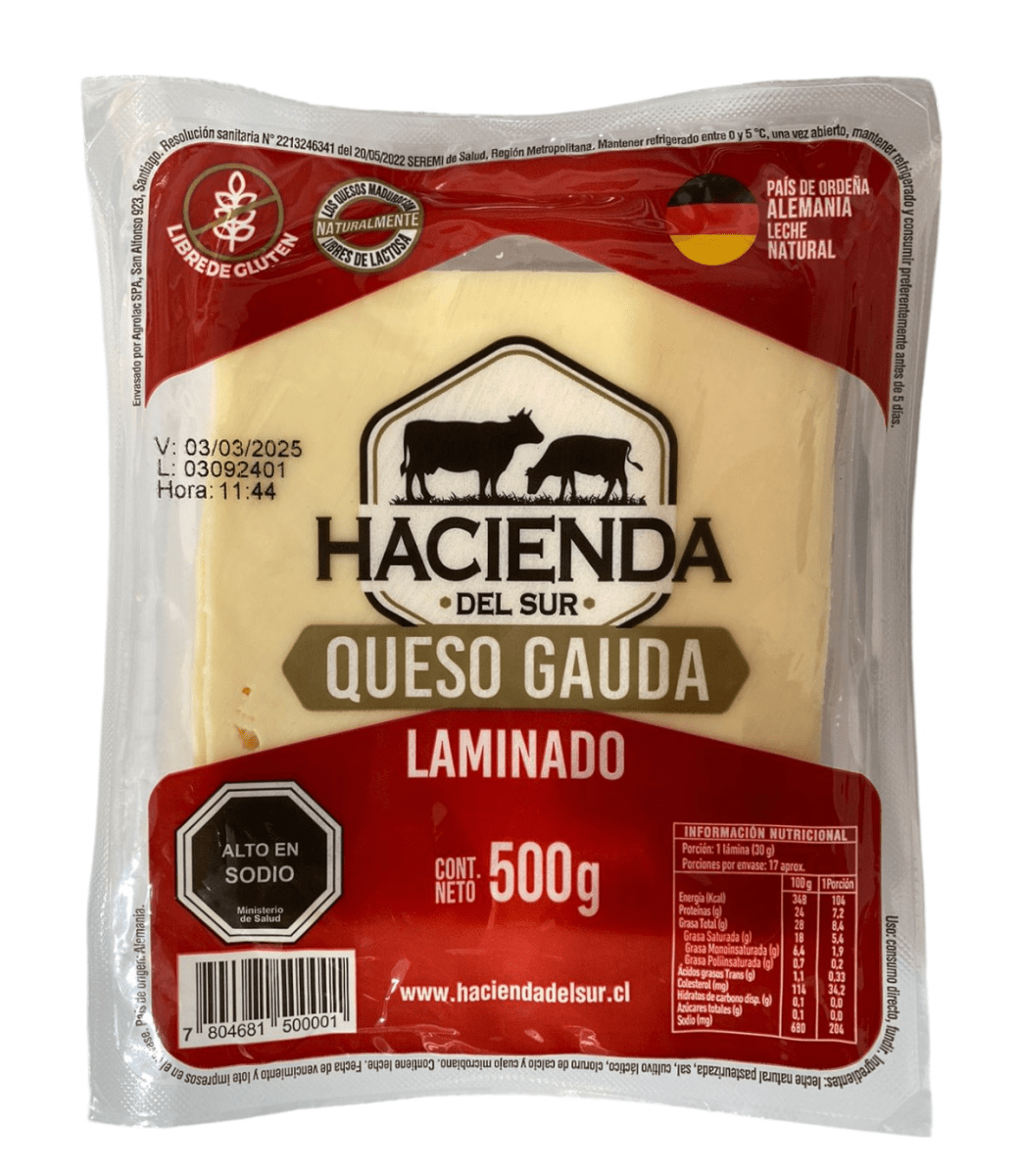 QUESO RUMAY LAMINADO  500 grs (POR 2 UNIDADES)